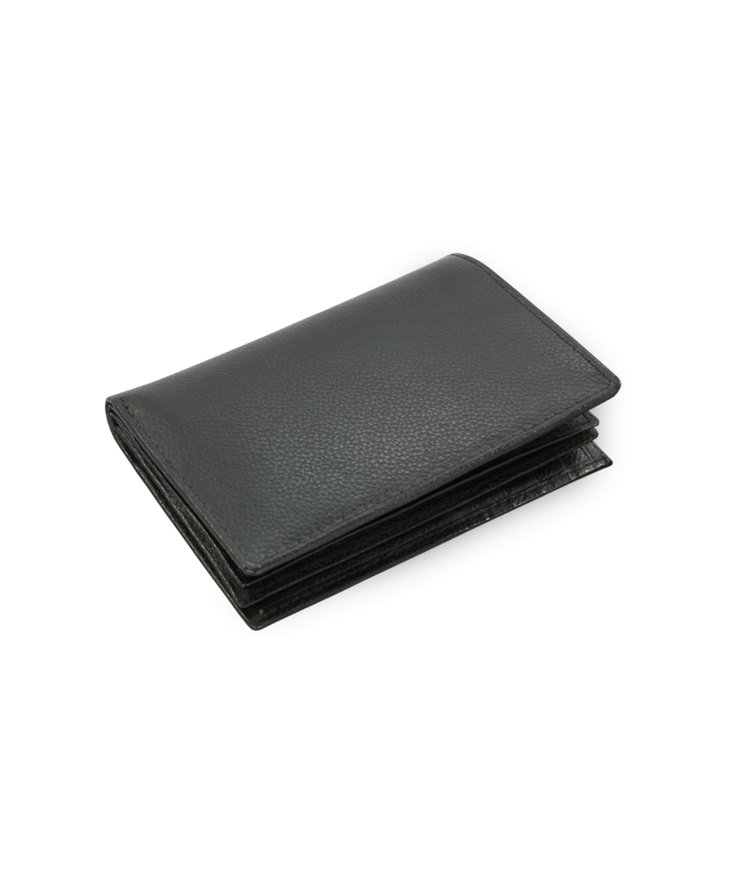 Black leather wallet for documents 514-2220-60