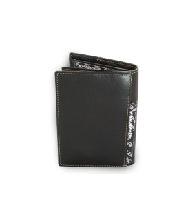 Men's leather document wallet in a combination of black and brown color 514-2220A-60/47