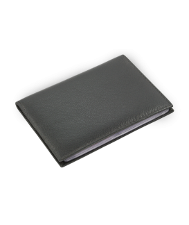 Black leather document wrap 514-2408-60