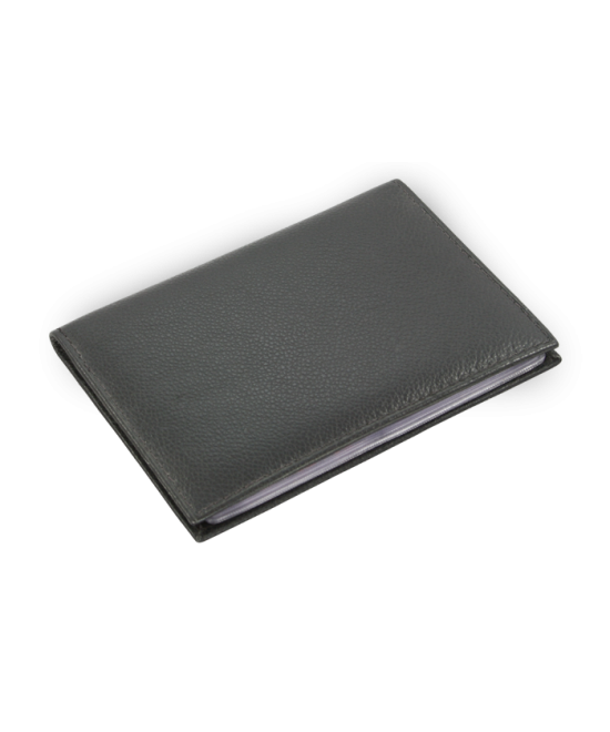 Black leather document wrap 514-2408-60