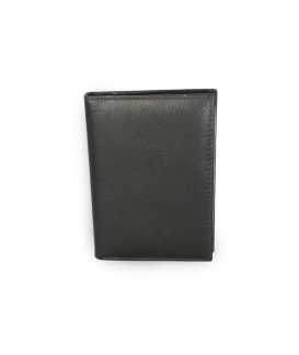 Black leather document wrap 514-2408-60