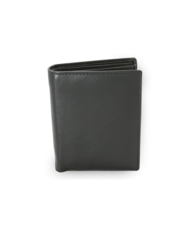 Black men's leather document wallet 514-3220-60