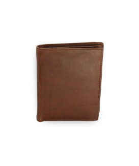 Dark brown men's leather document wallet 514-3221-47