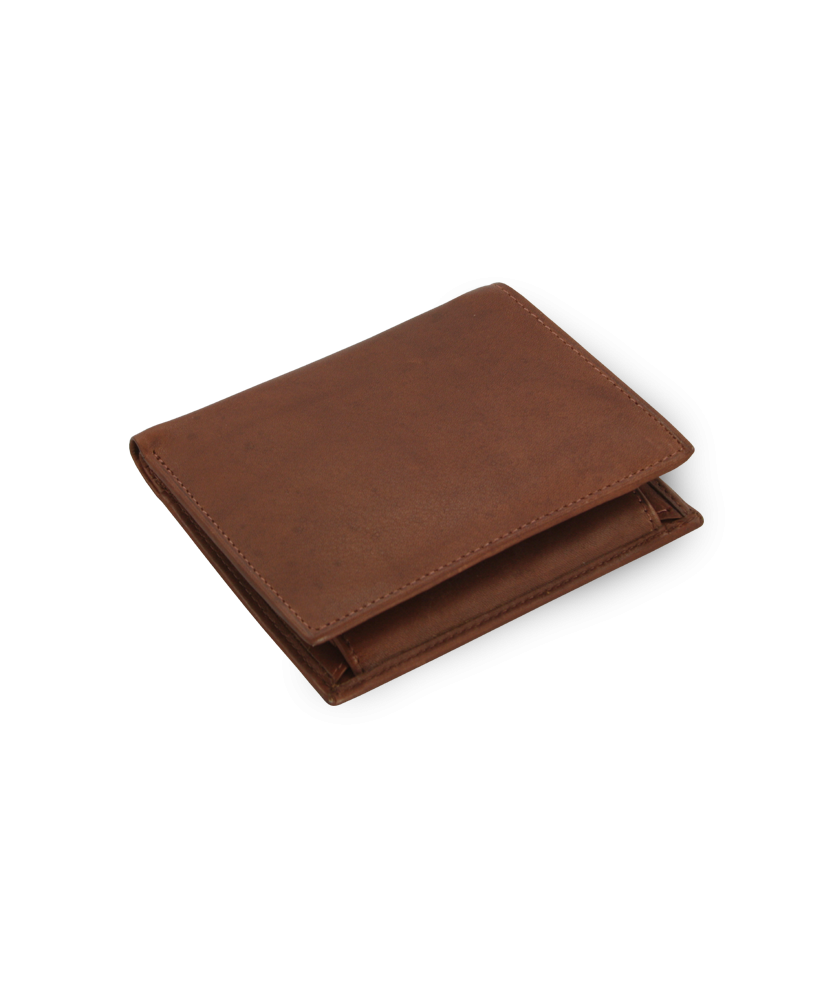 Dark brown men's leather document wallet 514-3221-47