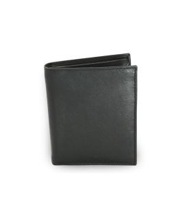 Black men's leather document wallet 514-3221-60