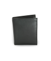 Black men's leather document wallet 514-3221-60
