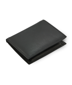 Black men's leather document wallet 514-3221-60