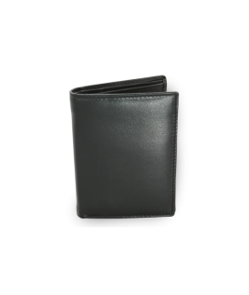 Black men's leather document wallet 514-4281-60