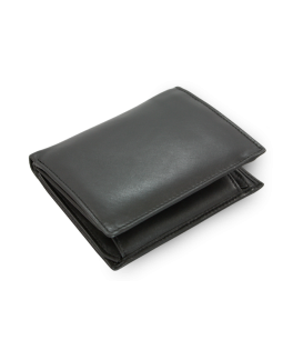Black men's leather document wallet 514-4296-60