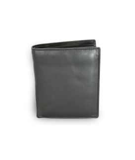 Black men's leather document wallet 514-4296-60