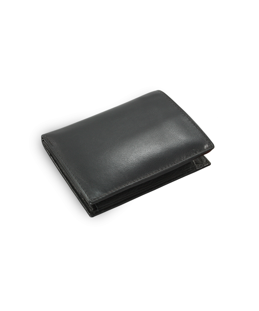 Black men's leather document wallet 514-4399-60