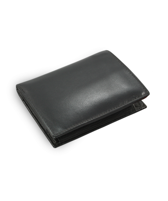 Black men's leather document wallet 514-4399-60