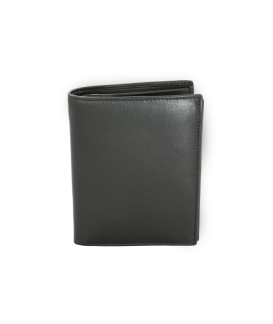 Black men's leather document wallet 514-4402-60