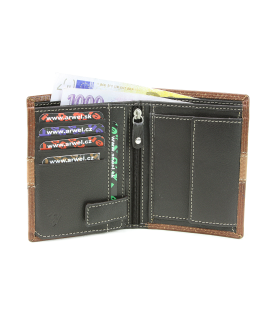 Brown men's leather wallet 514-4563-40/05