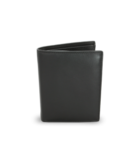 Black men's leather wallet with inner fastener designed for police 514-5424P-60