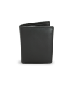 Black men's leather wallet with inner fastener designed for police 514-5424P-60