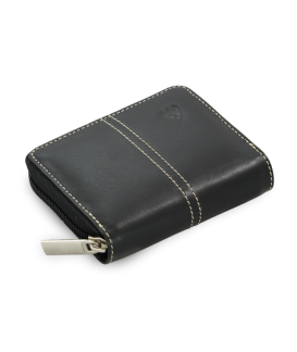 Black leather credit card and business card holder 514-6776-60