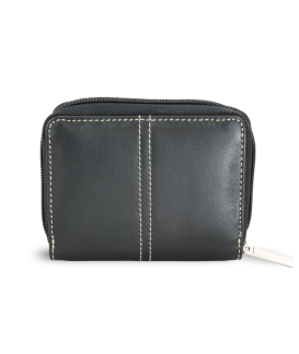 Black leather credit card and business card holder 514-6776-60