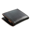 Black-brown men's leather wallet with inner pinch 514-8140-60/40