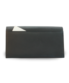 Leather waiter's wallet with a clear coin pocket 515-2401B-60