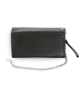 Leather waiter's wallet with chain 515-7401A-60