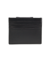 Black leather cardholder with a clip 519-1907-60