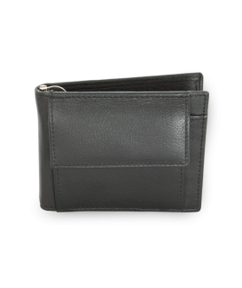 Black men's leather dollar wallet 519-2908-60