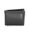 Black men's leather dollar wallet 519-2908-60