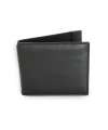 Black men's leather wallet with coin pocket 519-2910-60