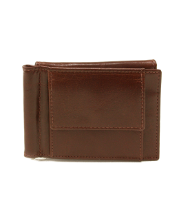 Dark brown men's leather dollar wallet 519-8103-47