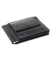 Black men's leather dollar wallet 519-8103-60