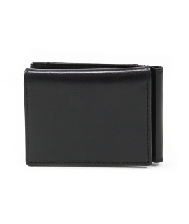 Black men's leather dollar wallet 519-8103-60