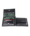 Black men's leather dollar wallet 519-8103-60