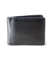 Black-blue men's leather dollar wallet 519-8132-60/97
