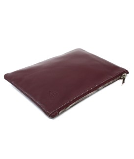 Burgundy leather etui 611-0024-34