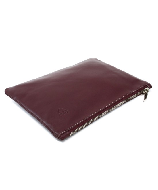 Burgundy leather etui 611-0024-34