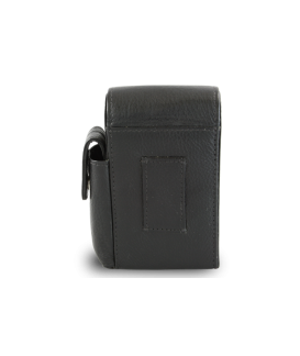 Black leather cigarette case - long 611-0307A-60.