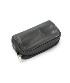 Black women's leather etui 611-0395-60