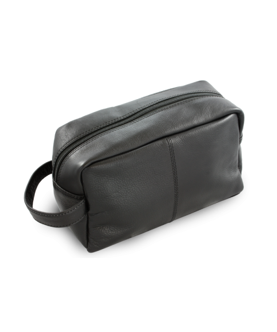 Black leather cosmetic etui 611-2059-60