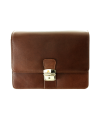 Brown men's leather document etui 611-2411-40