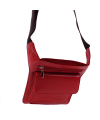 Red Leather Fanny Pack 611-6115-31