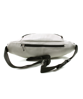 Light grey leather fanny pack 611-6116-20