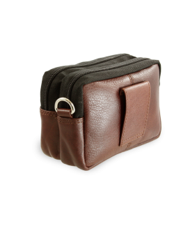 Brown leather document etui 611-6207A-40/60