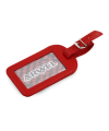 Red leather baggage tag 619-5405-31