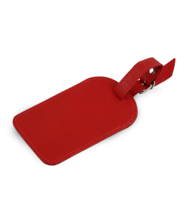 Red leather baggage tag 619-5405-31