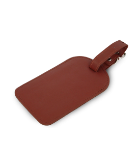 Brown leather baggage tag 619-5405-41