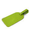 Green leather baggage tag 619-5405-51