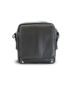 Small black leather men's crossbag 215-1919-60