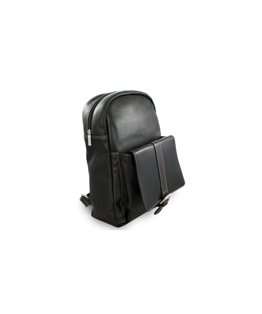 Black leather backpack 311-1717-60/40