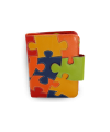 Damen-Lederportemonnaie mit Puzzle-Motiv 511-1161-PUZ